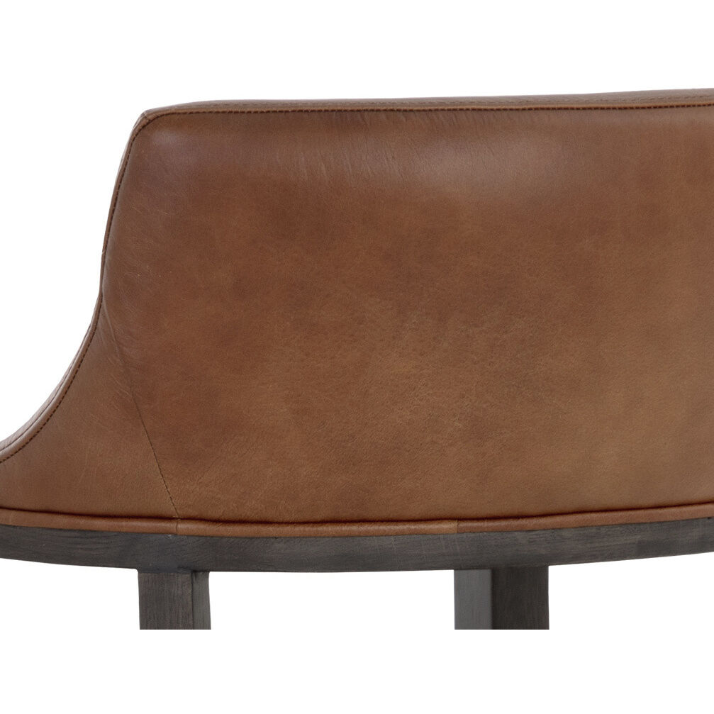 Brylea 39.5 inch Brown / Shalimar Tobacco Leather Counter Stool